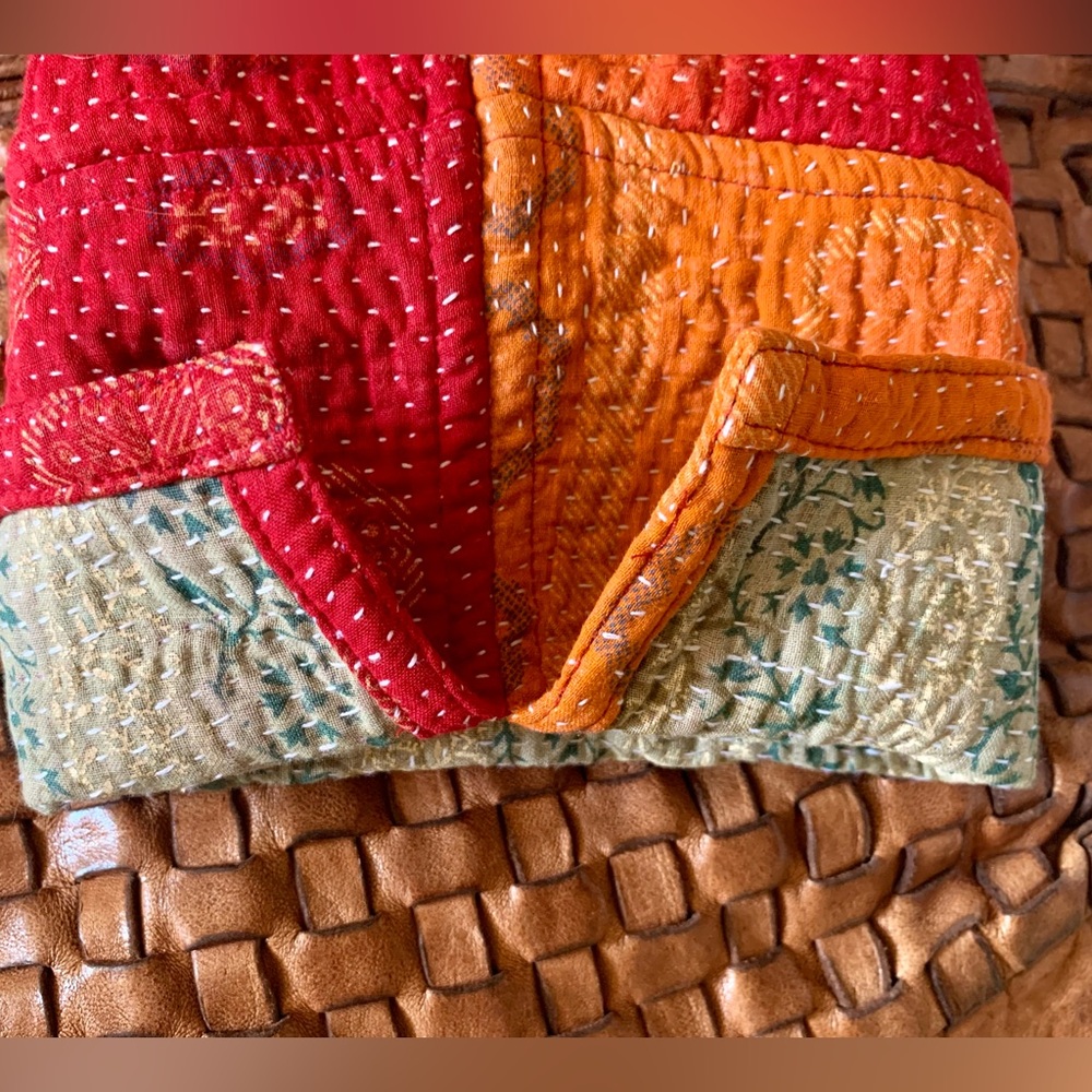 Quilted One of A Kind Kantha Style Jacket - Picture 5 of 10